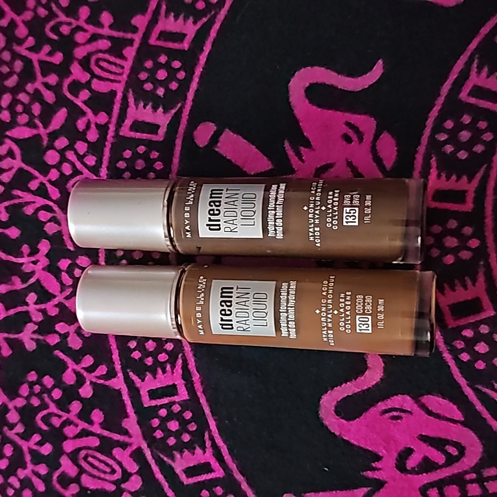 Lot of 2 Maybelline dream radiant liquid foundation